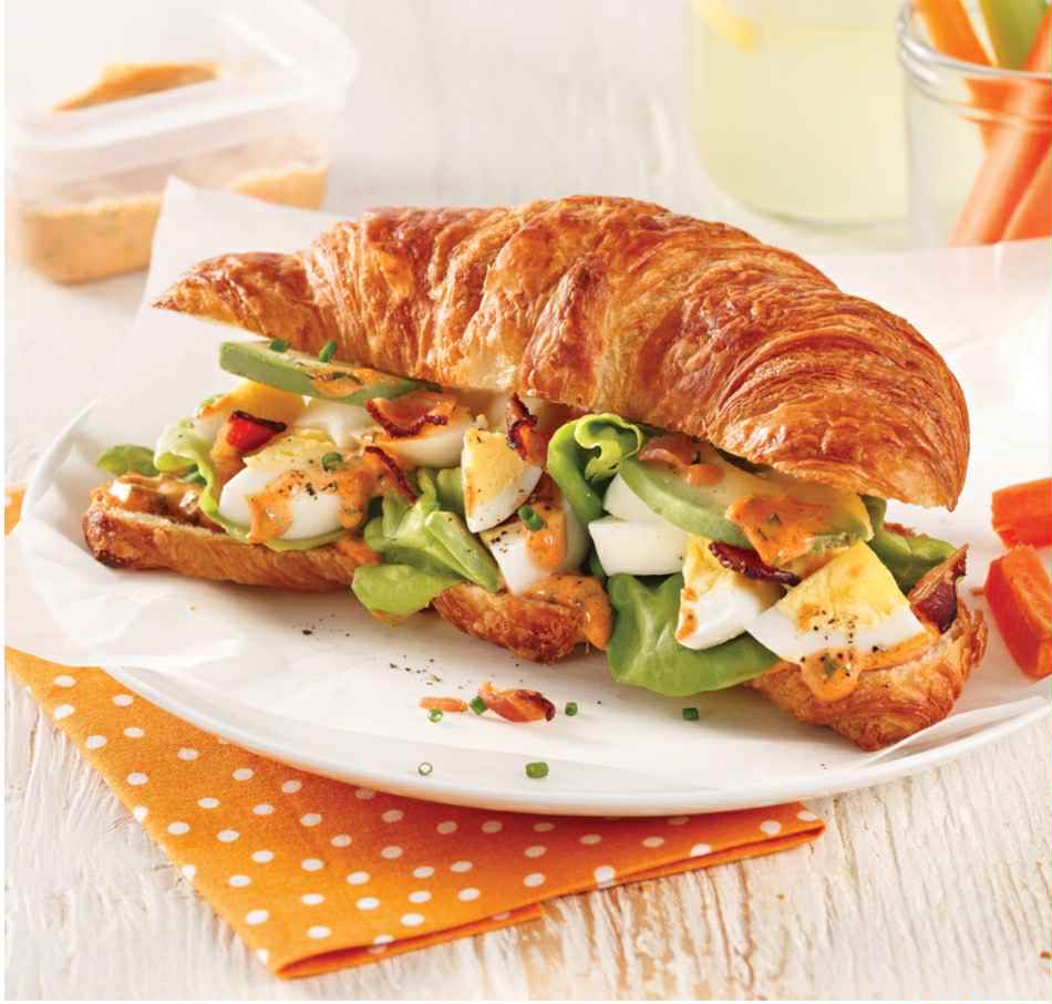 Le Croissant Fou -Croissant à la salade d’œufs- Bokkitta