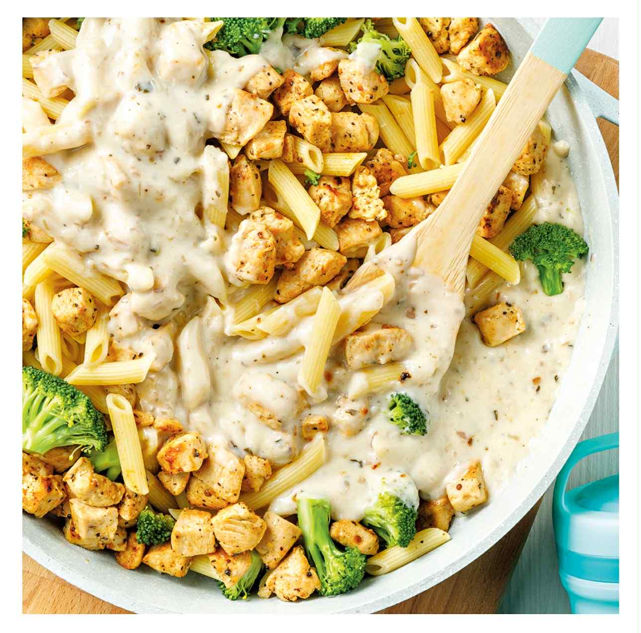 Penne Alfredo Poulet & Brocolis Bokkitta